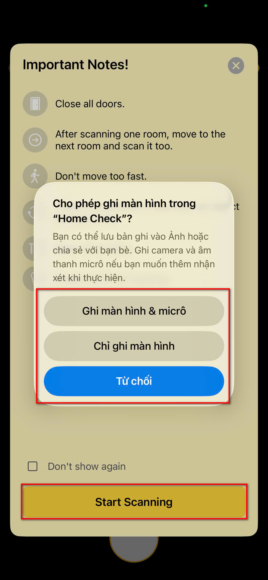 Lidar Scanning Process